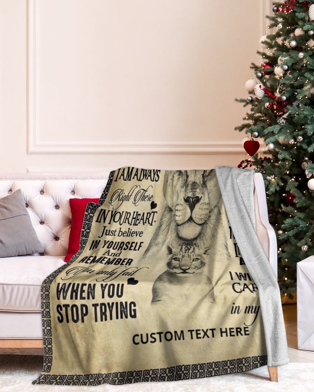 Personalized Custom To My Sister Never Feel That Alone No Matter Fleece Blanket TTH Cozy Plush Fleece Blanket