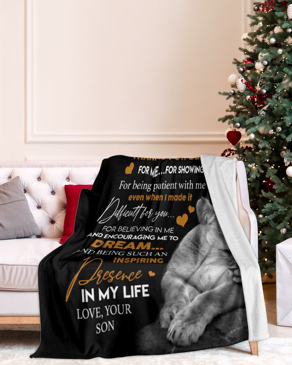 Special gift for your Mom Cozy Plush Fleece Blanket white 30x40in