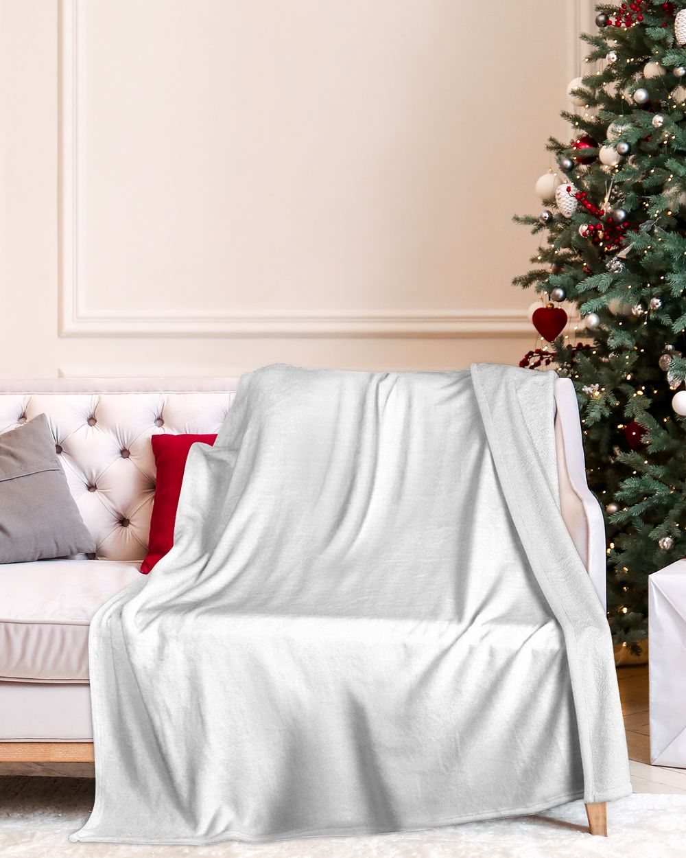 Personalized Forever Missed Dog Pet Memorial Blanket FBL108 Cozy Plush Fleece Blanket white 30x40in