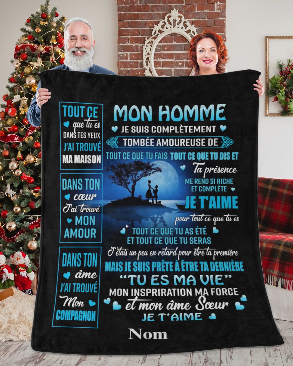 Mon Homme Cozy Plush Fleece Blanket white 30x40in