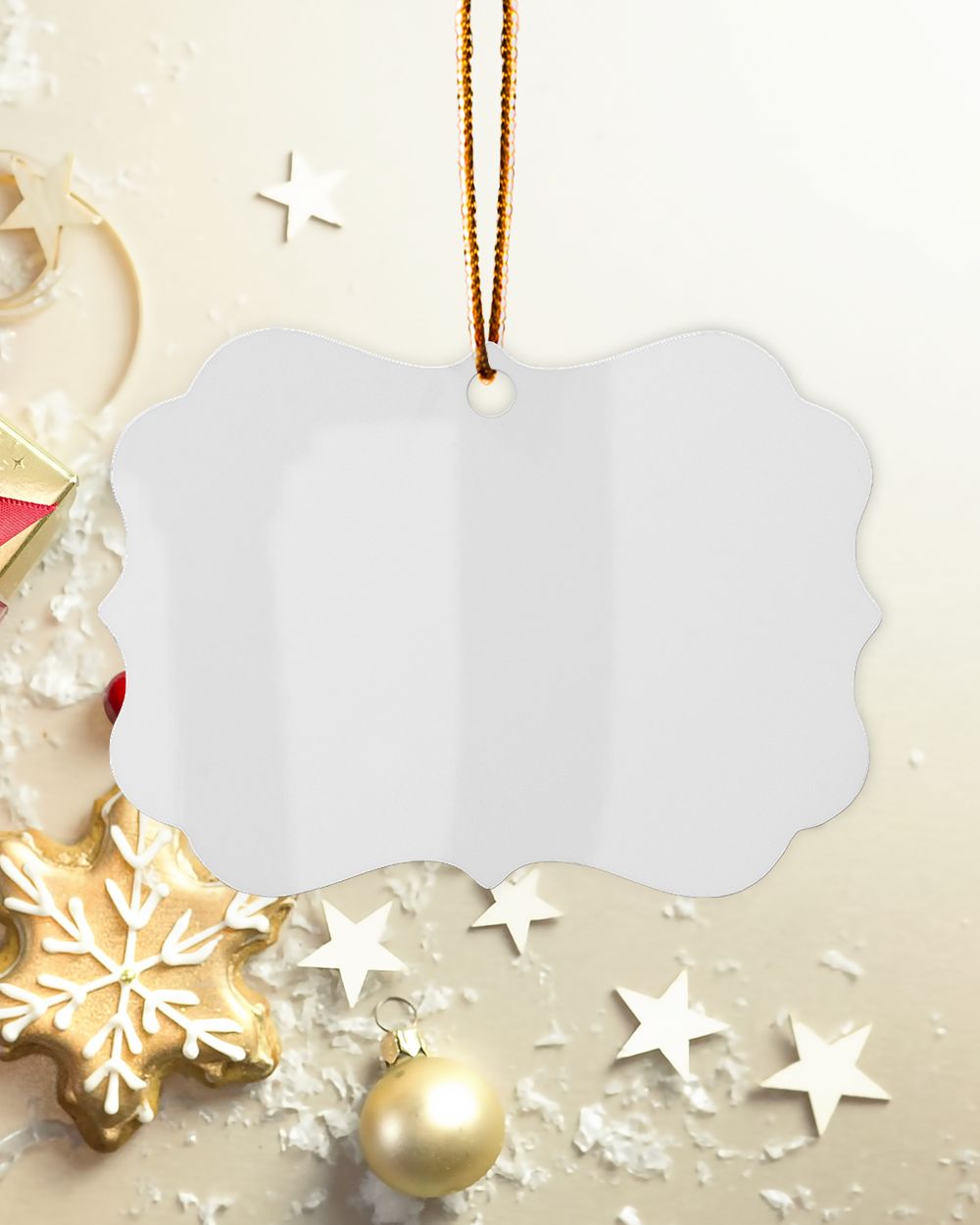 Personalized Photo Mom Memorial Cardinal Ornament ORN77 Metal Ornament - Benelux white one-sided single