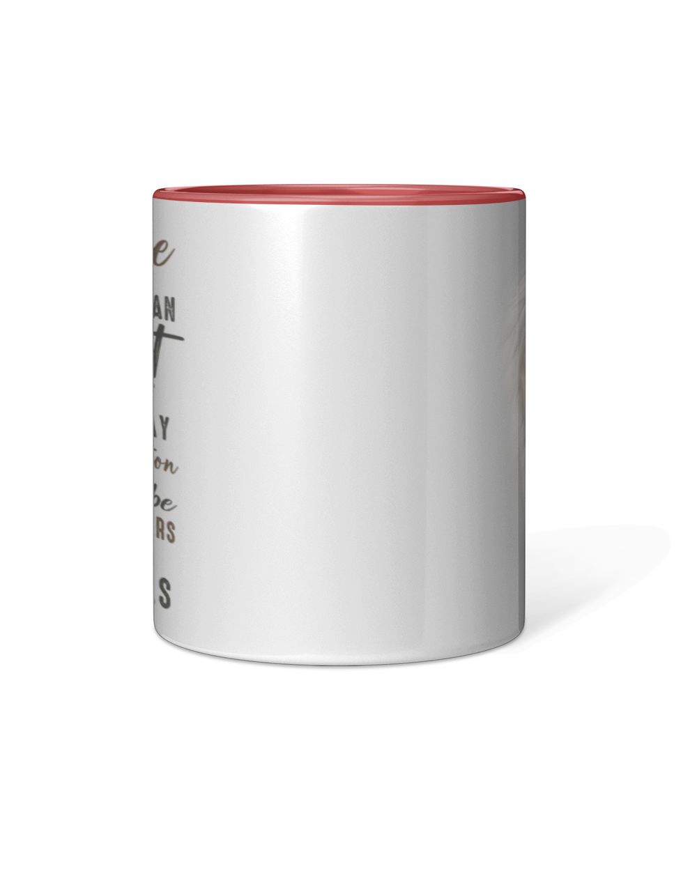 A Horse Can Hear A Human Heart Beat Accent Mug red-accent 11oz