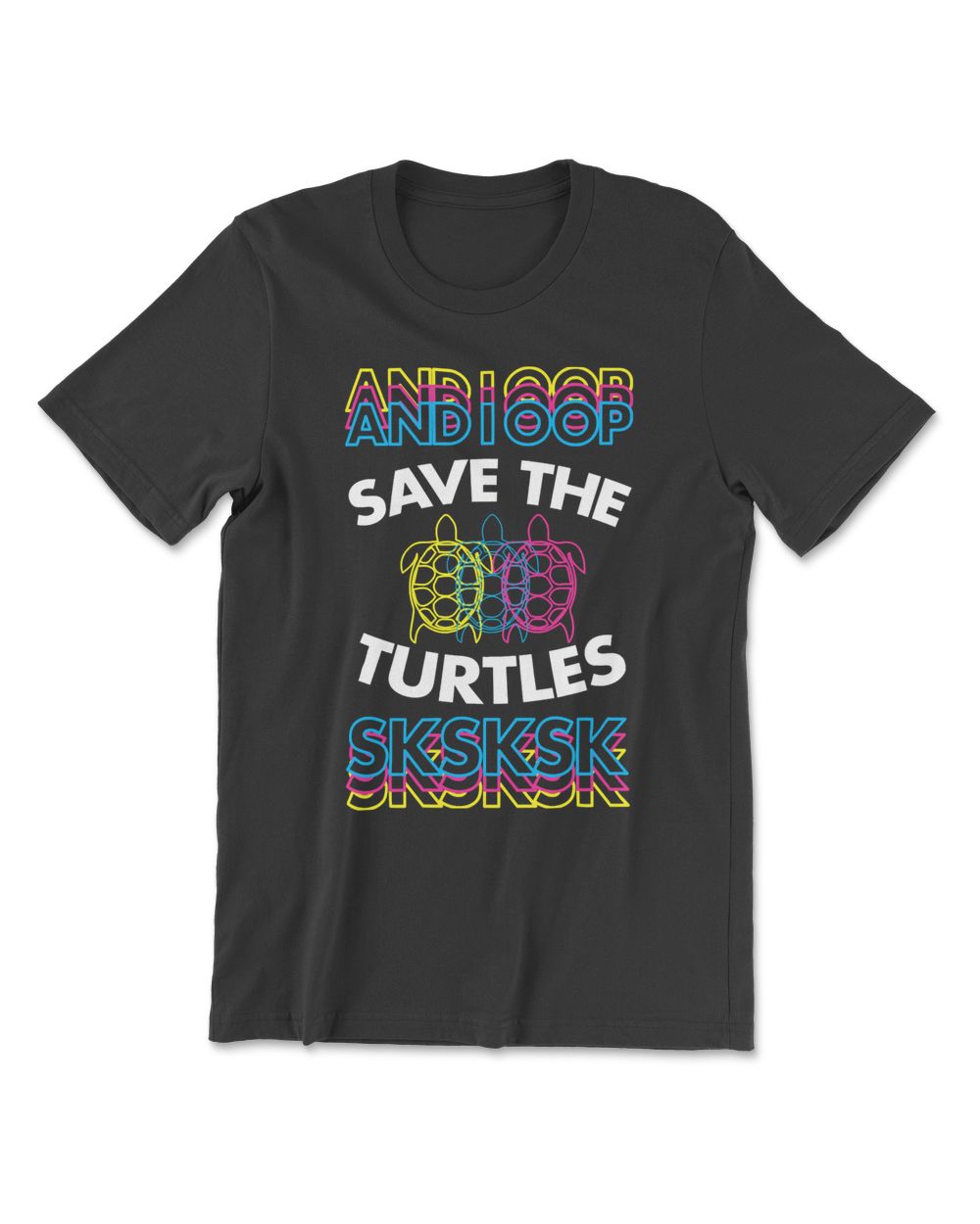 Turtle And I Oop Save The Turtles Sksksk Triple Cute Sea Turtle ChristmasIdea 93 sea turtle Men's Premium Tshirt black s