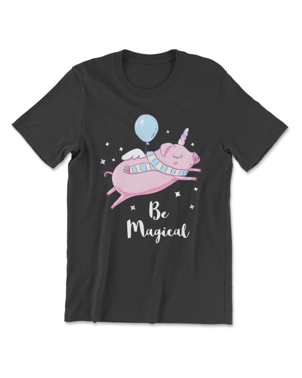 Pig Be Magical 444 cattle Men's Premium Tshirt black s
