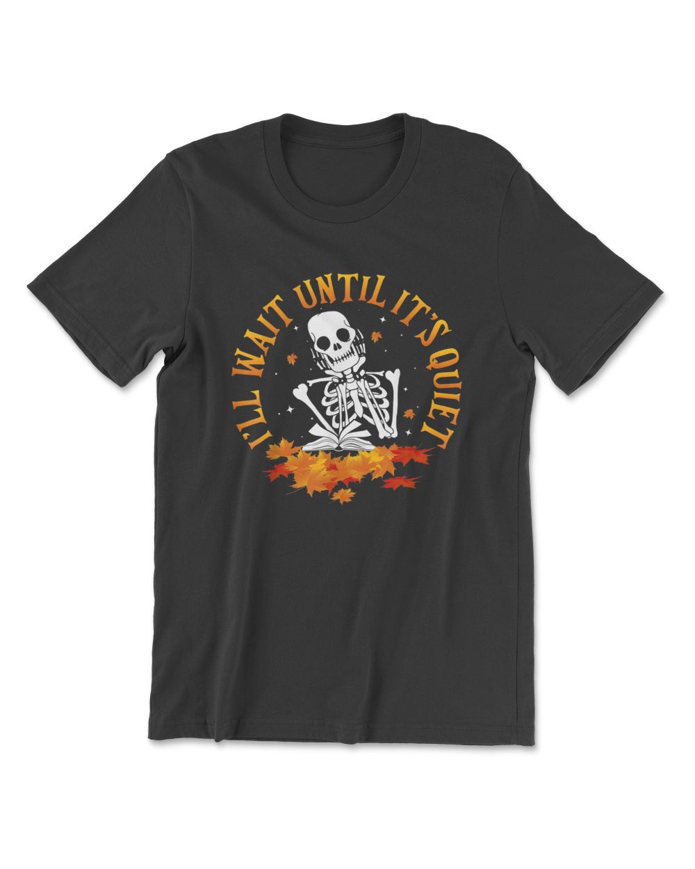 Teacher - I'll Wait Until It's Quiet Hello Fall Thanksgiving Men's Premium Tshirt black s