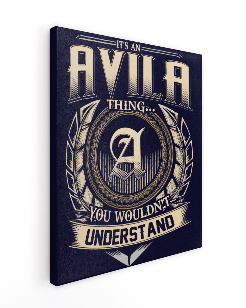 AVILA Ready To Hang Portrait Canvas navy 11x14in