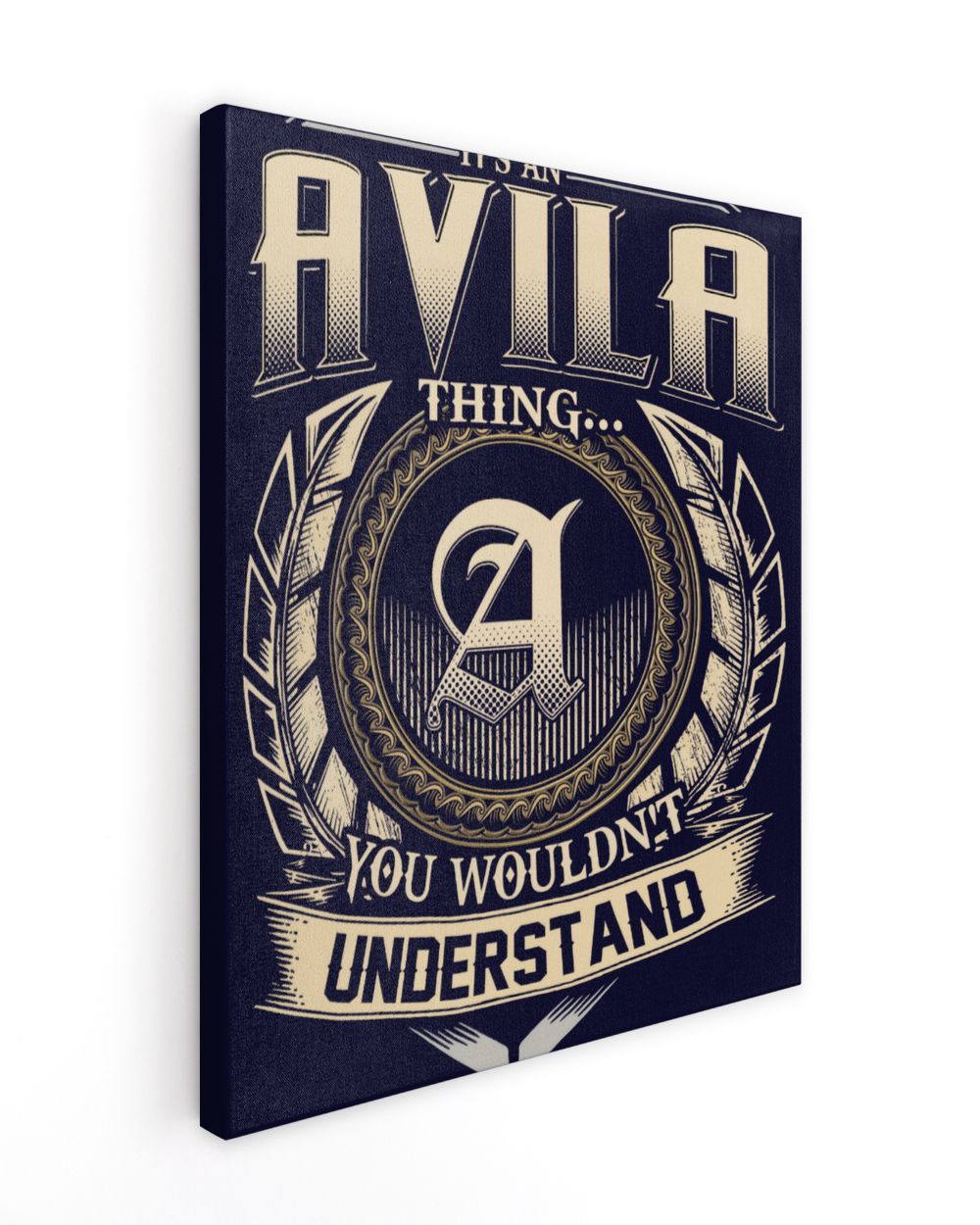 AVILA Ready To Hang Portrait Canvas navy 11x14in