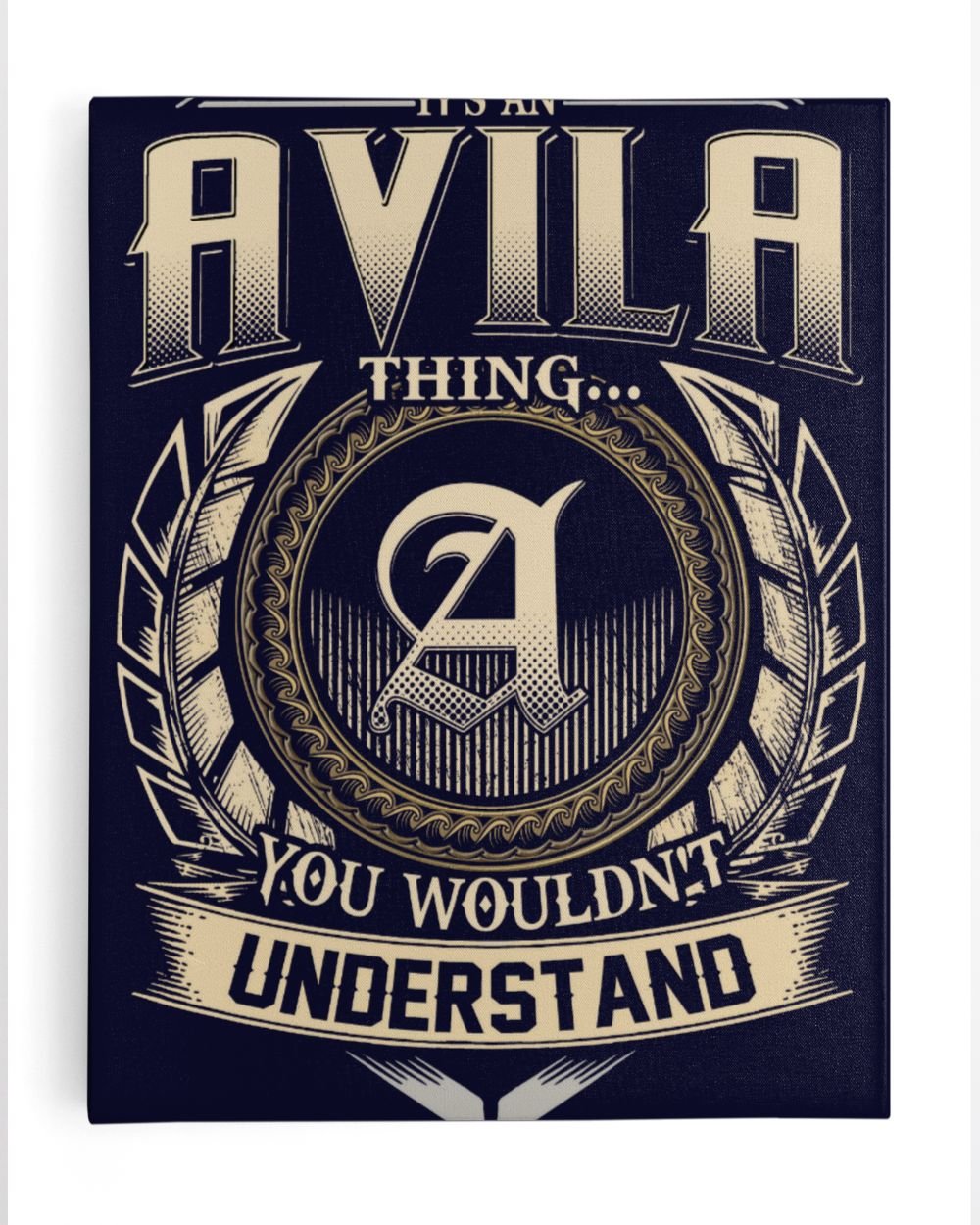 AVILA Ready To Hang Portrait Canvas navy 11x14in