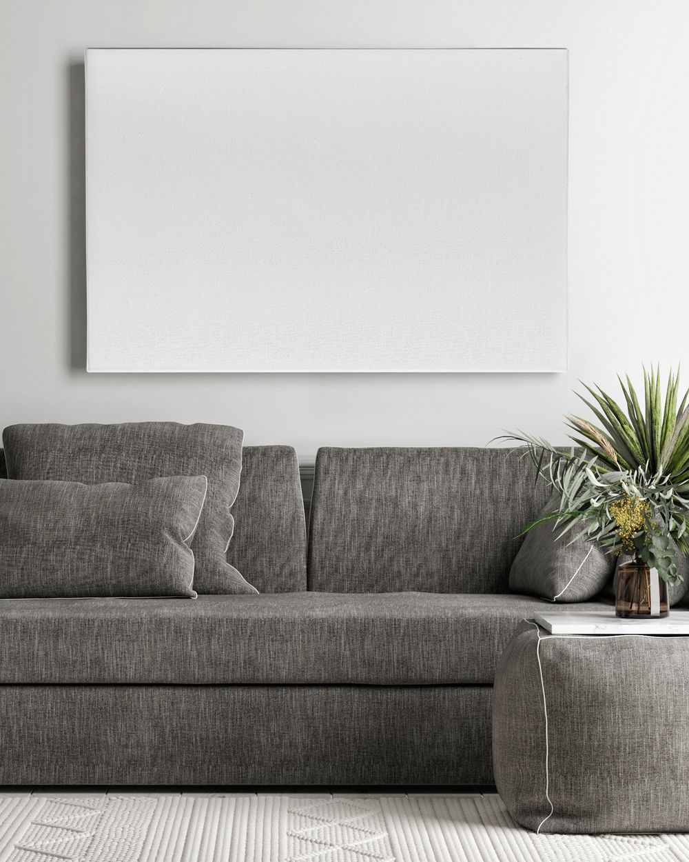 Personalized Custom Photo Hello Will You I Do Map Canvas Print CS84 Ready To Hang Landscape Canvas white 14x11in
