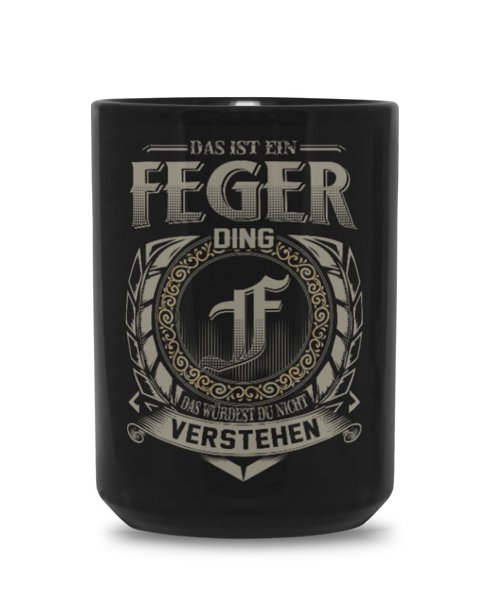 DE06318 Feger DE8 Black Mug 15oz black 15oz