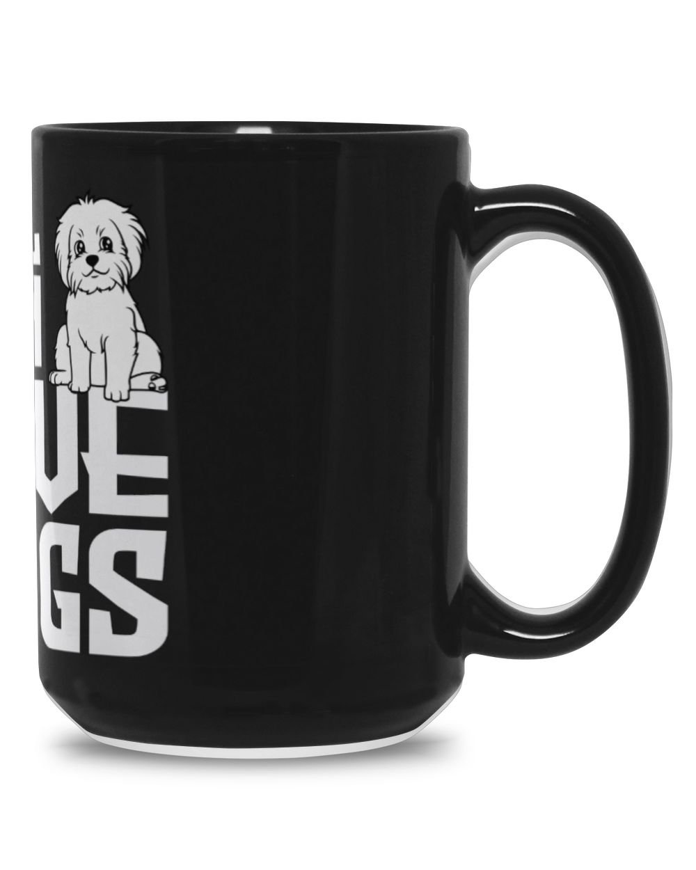 Real Men Love Dogs Black Mug 15oz black 15oz