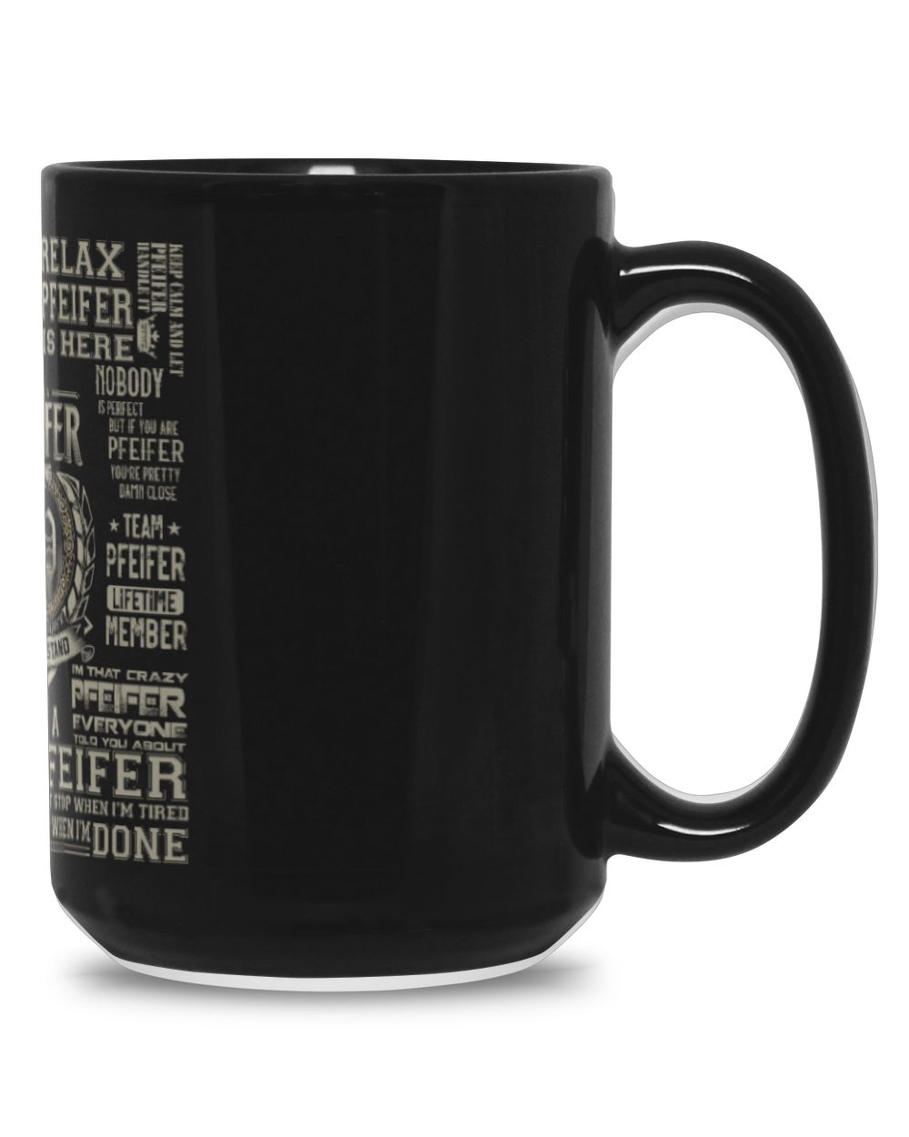 Fbus03342 Pfeifer H45 Black Mug 15oz black 15oz