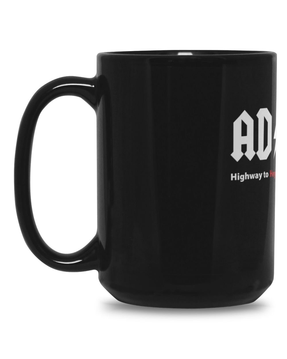 Highway To Hey Look A Squirrel Black Mug 15oz black 15oz