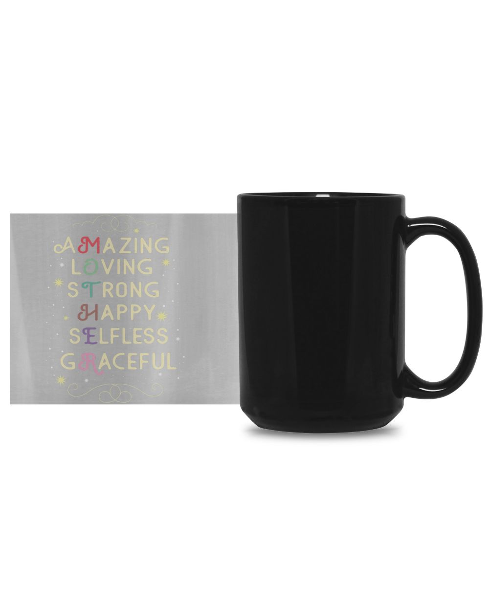Mother's Day Black Mug 15oz black 15oz
