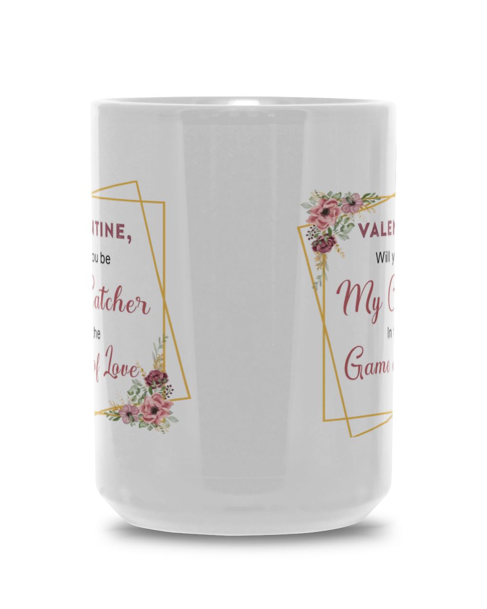 Valentine Mug For Softball Lovers- Softball Mug Gifts Magic Mug 15oz white 15oz