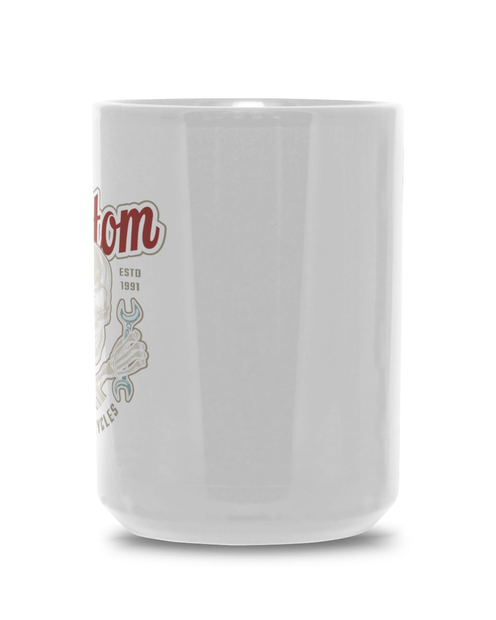 Custom Motorcycles ESTD 1991 Mug White Mug 15oz white 15oz