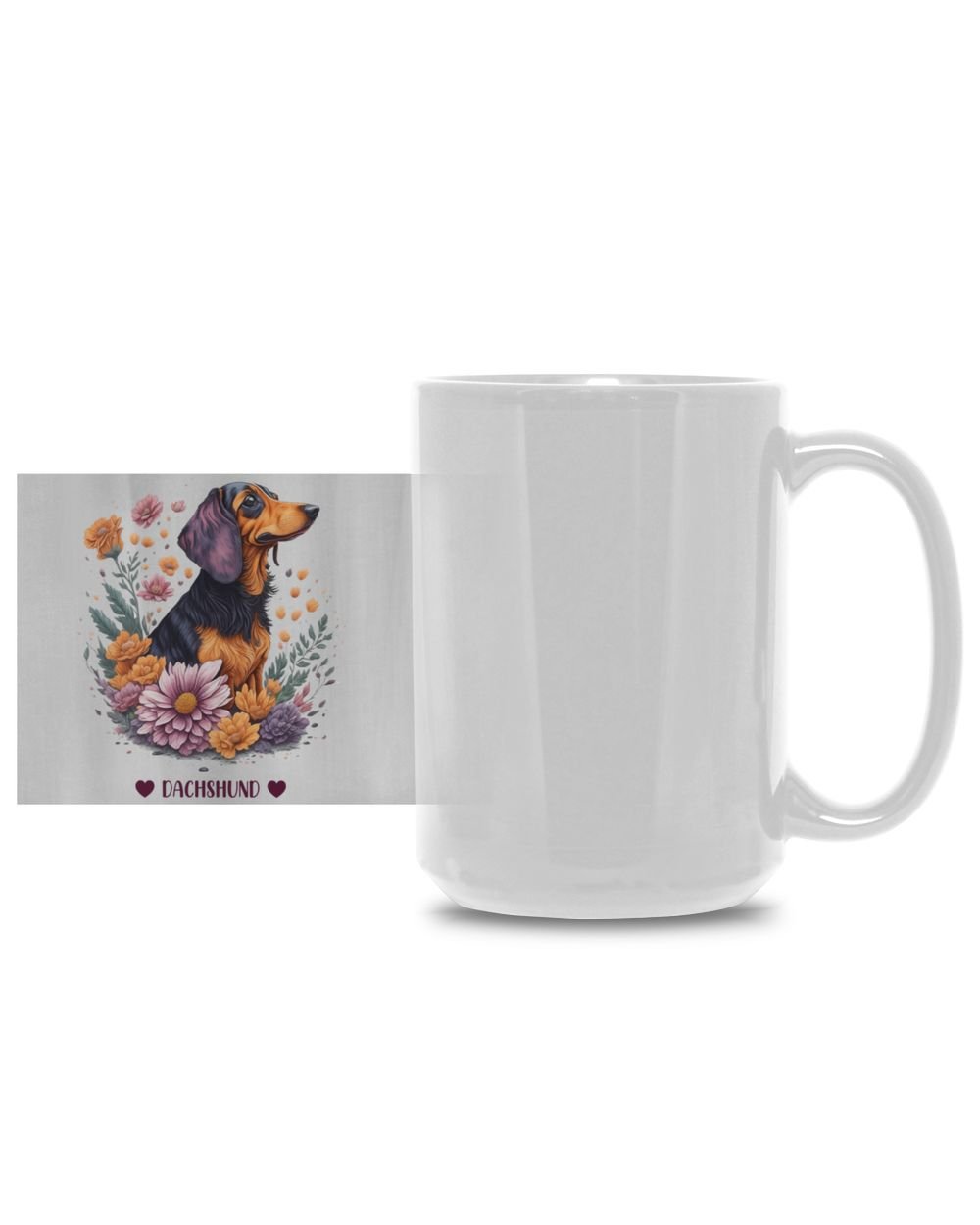I Very Love Dachshund White Mug 15oz white 15oz