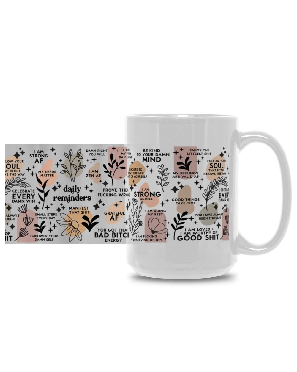 Daily Remider White Mug 15oz white 15oz