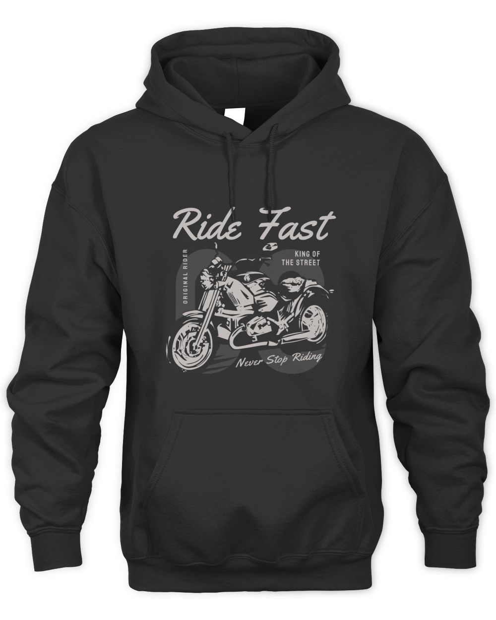 Ride Fast Never Stop Riding Unisex Premium Hoodie black s