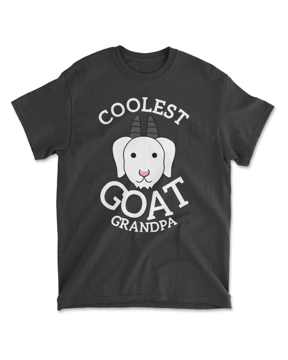 Goat Coolest Goat Grandpa 381 Cattle Men's Standard T-Shirt black s