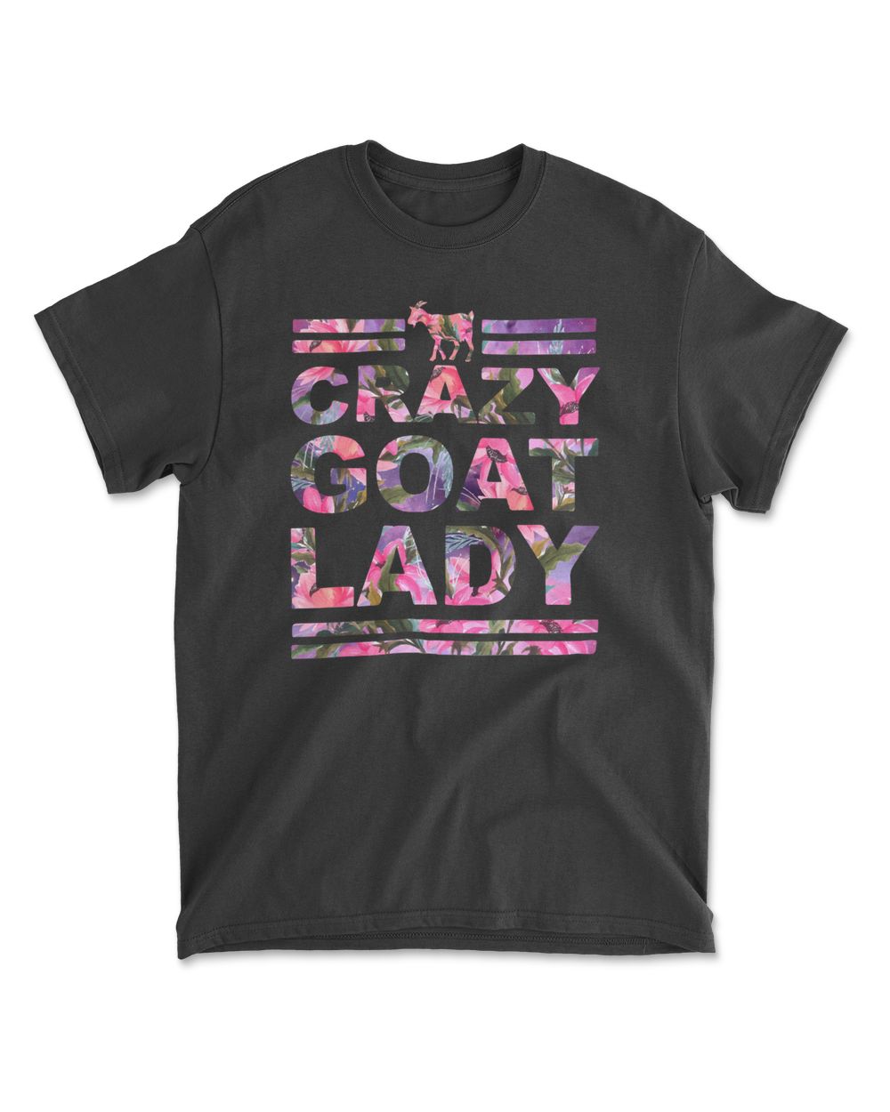 Goat Crazy Goat Lady 112 Cattle Men's Standard T-Shirt black s