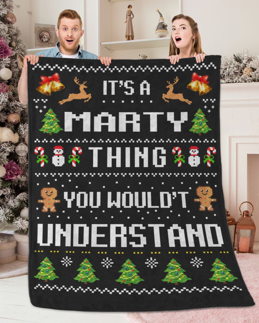 MARTY-NT-XM17-01 Premium Mink Sherpa Blanket (60x80in) black 60x80in