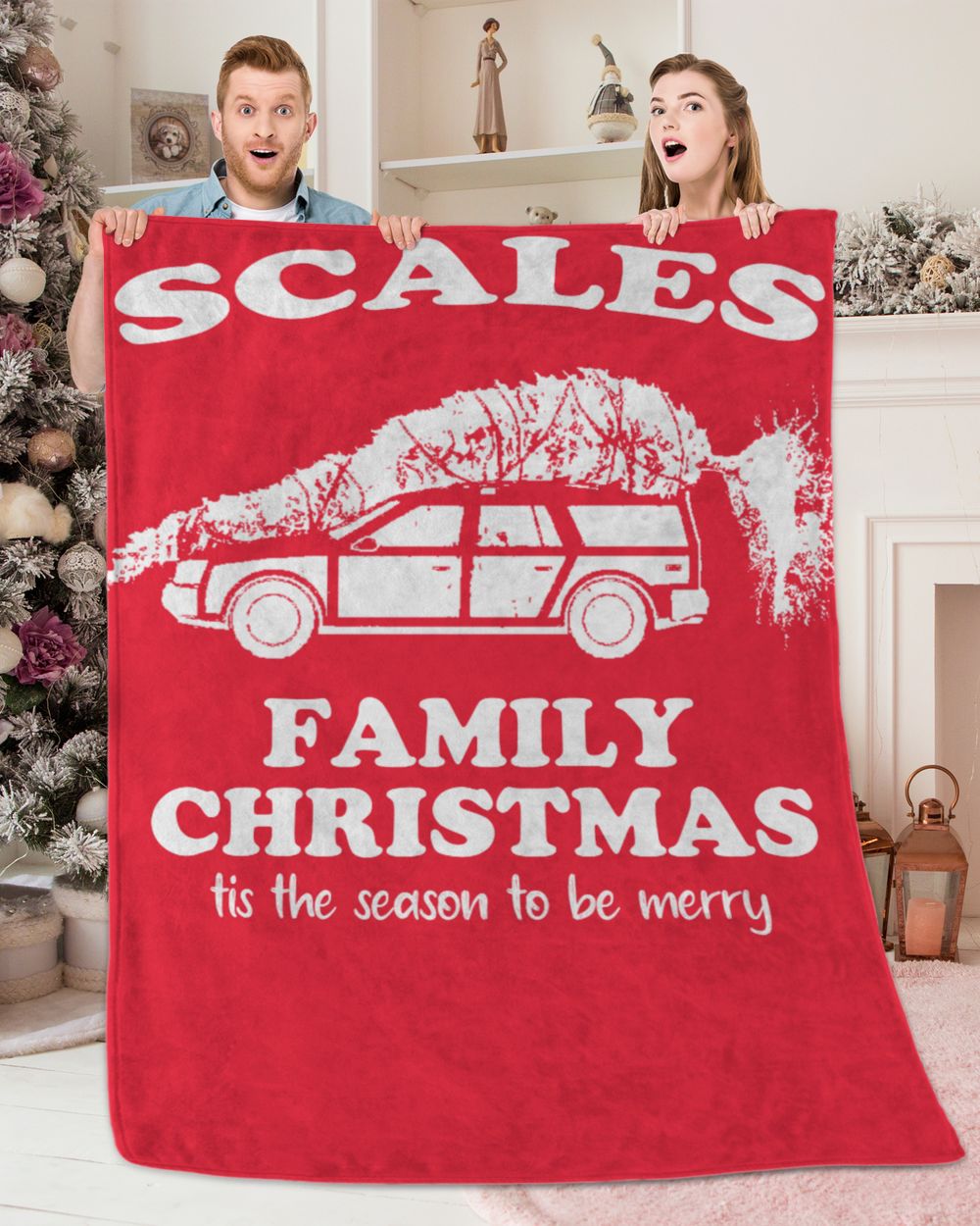 SCALES-NT-XM6 Premium Mink Sherpa Blanket (60x80in) red 60x80in