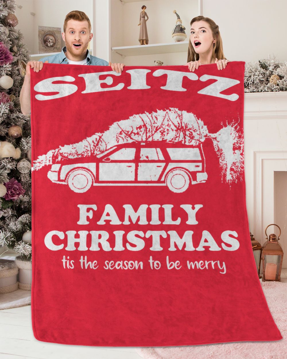 SEITZ-NT-XM6 Premium Mink Sherpa Blanket (60x80in) red 60x80in