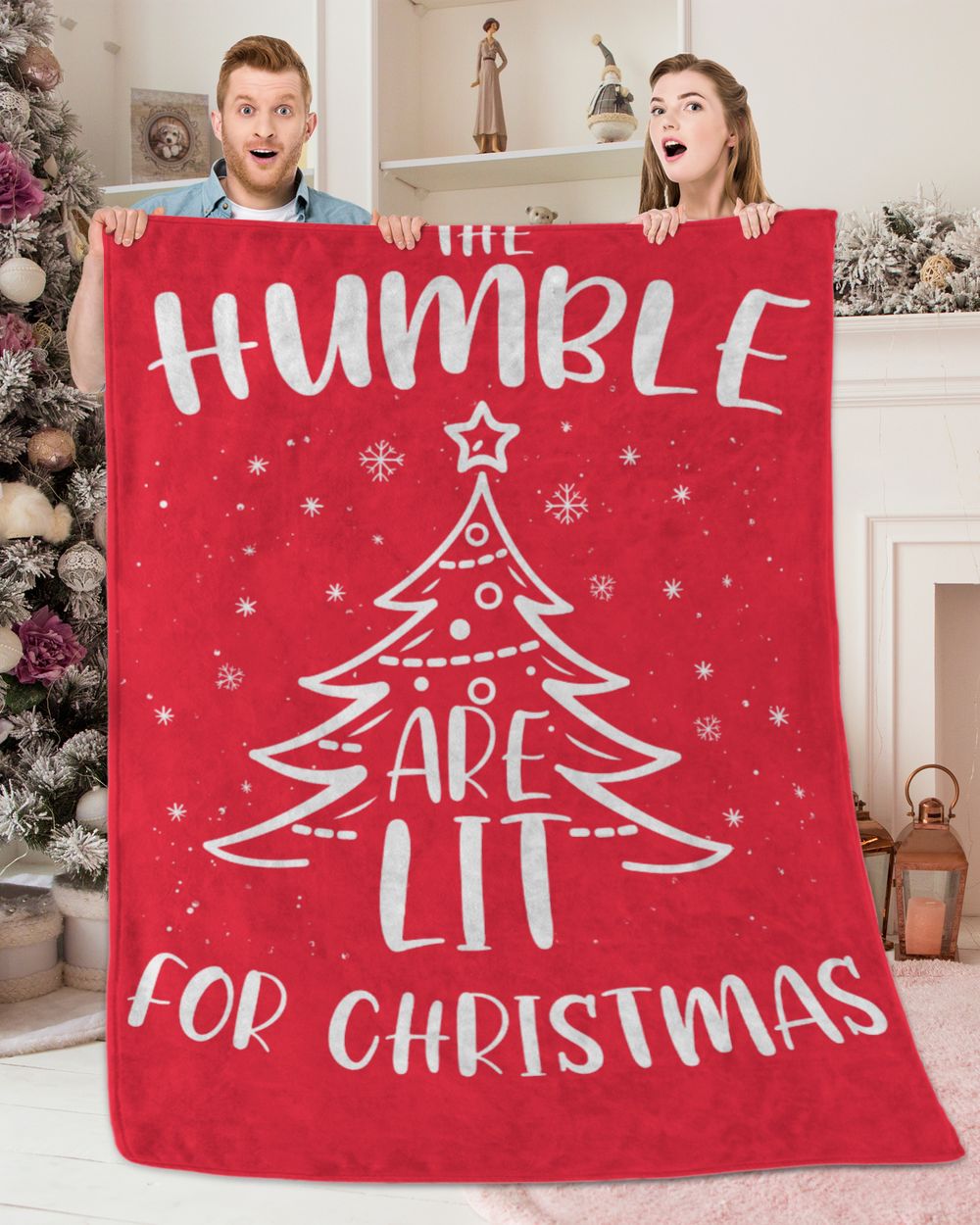 HUMBLE-NT-XM13-01 Premium Mink Sherpa Blanket (60x80in) red 60x80in