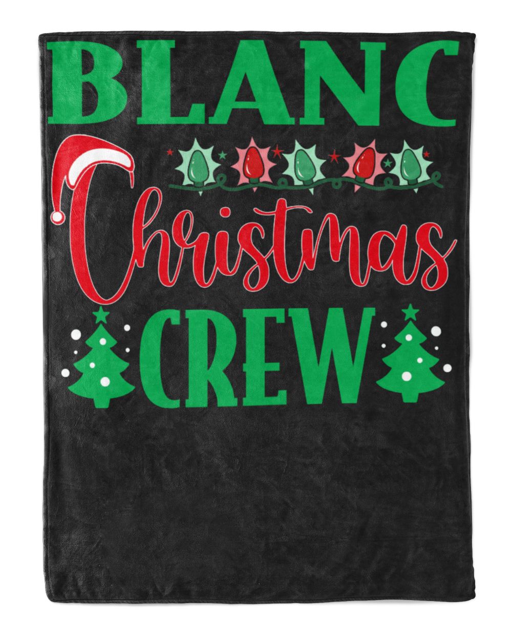 BLANC-NT-XM11-01 Premium Mink Sherpa Blanket (60x80in) black 60x80in