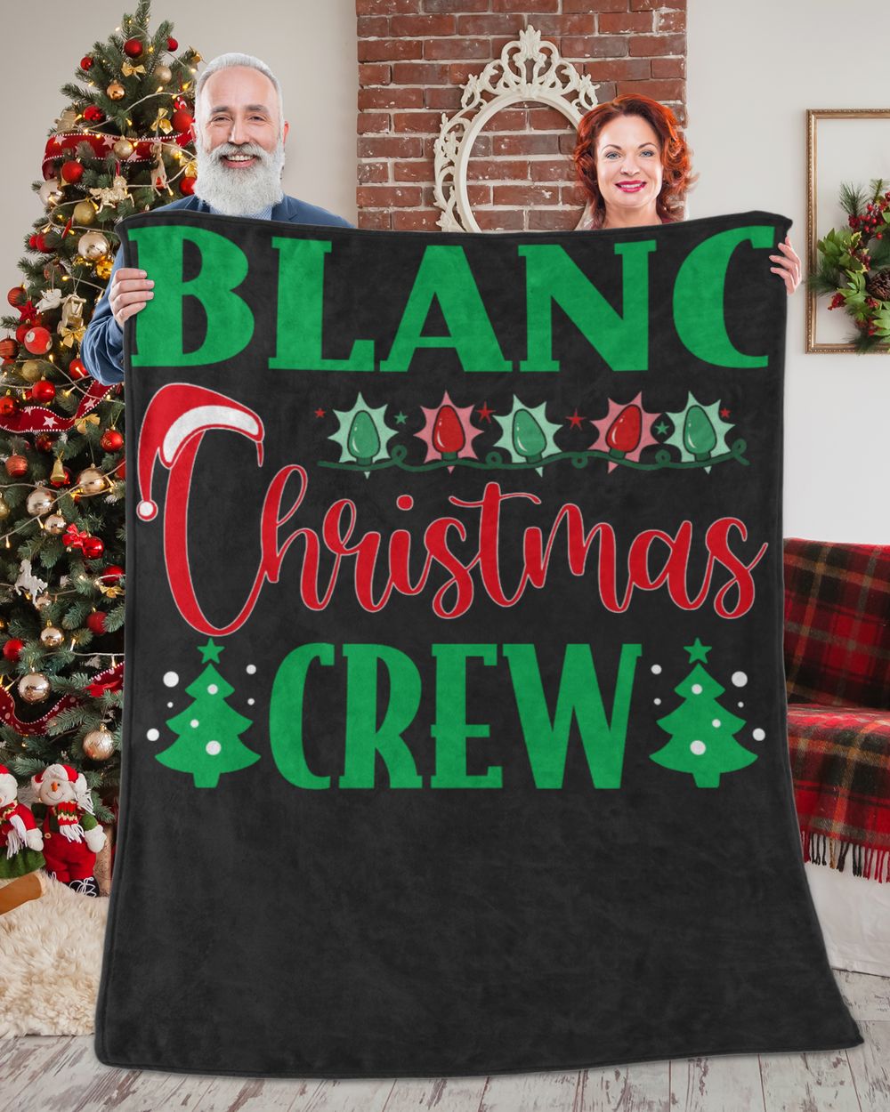 BLANC-NT-XM11-01 Premium Mink Sherpa Blanket (60x80in) black 60x80in