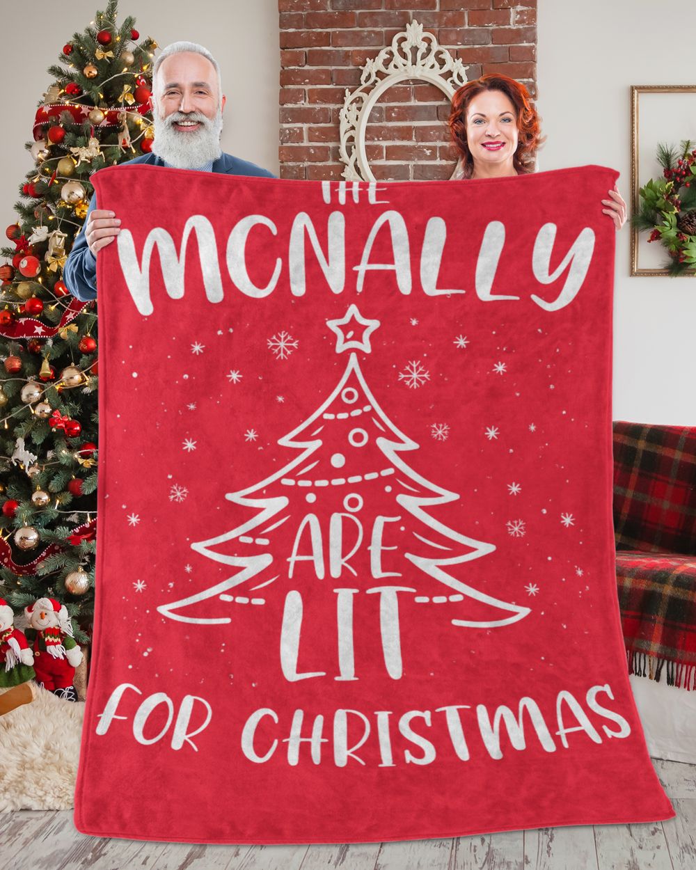 MCNALLY-NT-XM13 Premium Mink Sherpa Blanket (60x80in) red 60x80in