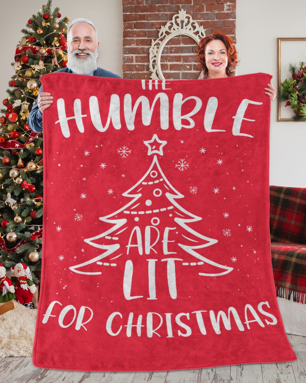 HUMBLE-NT-XM13-01 Premium Mink Sherpa Blanket (60x80in) red 60x80in