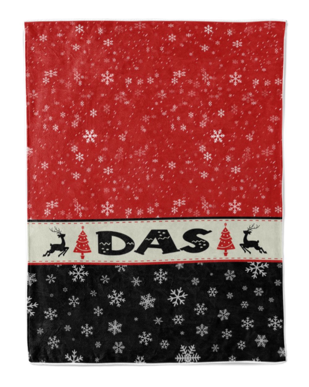 Personalized Christmas Blanket, Xmas Holiday Blanket, Custom Soft Cozy Sherpa Fleece Throw Blankets, Christmas Gift for Fbus00289 Das XMASBL03 Premium Mink Sherpa Blanket (60x80in) white 60x80in