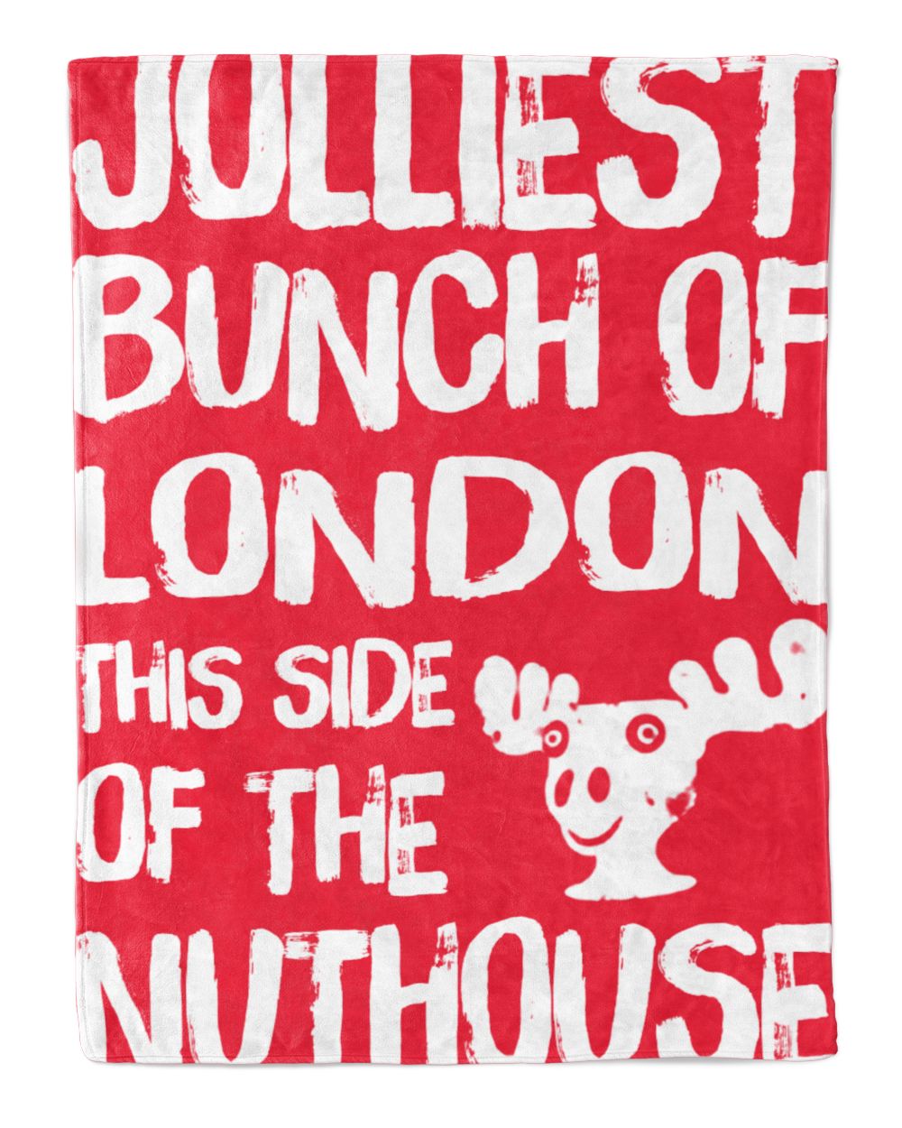 LONDON-NT-XM14 Cozy Plush Fleece Blanket (60x80in) red 60x80in