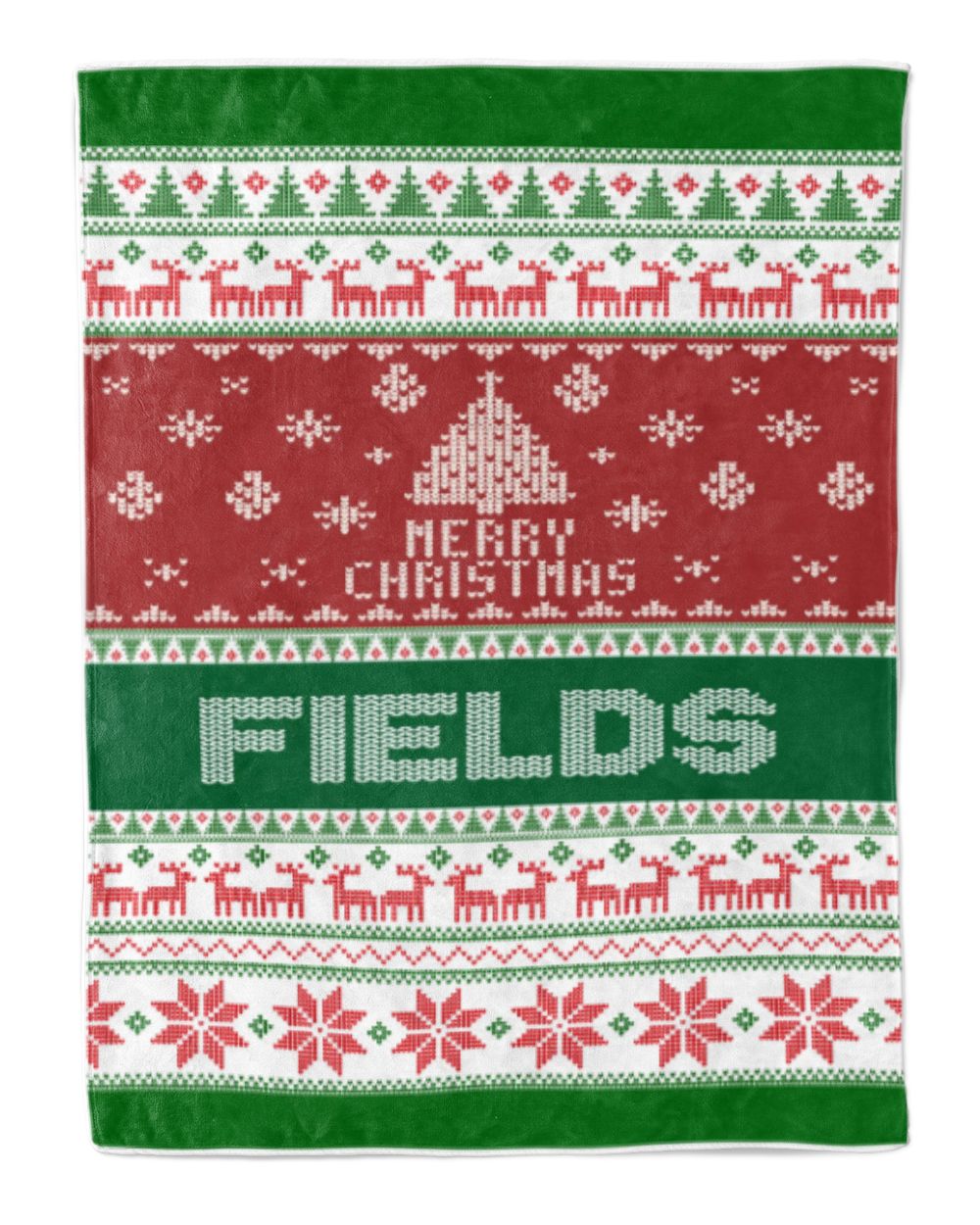 Merry Christmas Fleece Blanket, Personalized Christmas Blanket Gifts for Fbus02147 Fields XMASBL01 Cozy Plush Fleece Blanket (60x80in) white 60x80in