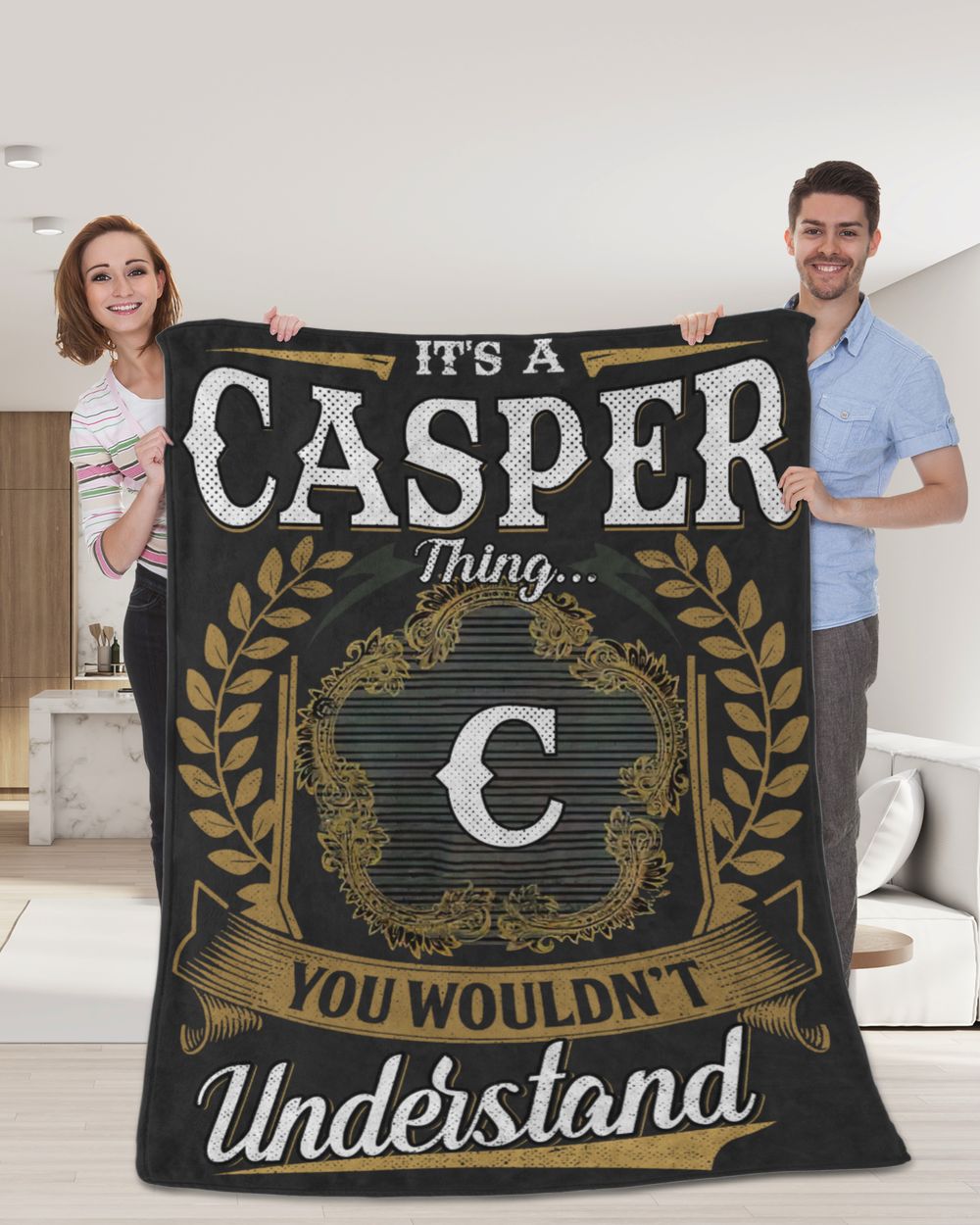 CASPER-NT-B1 Cozy Plush Fleece Blanket (60x80in) black 60x80in