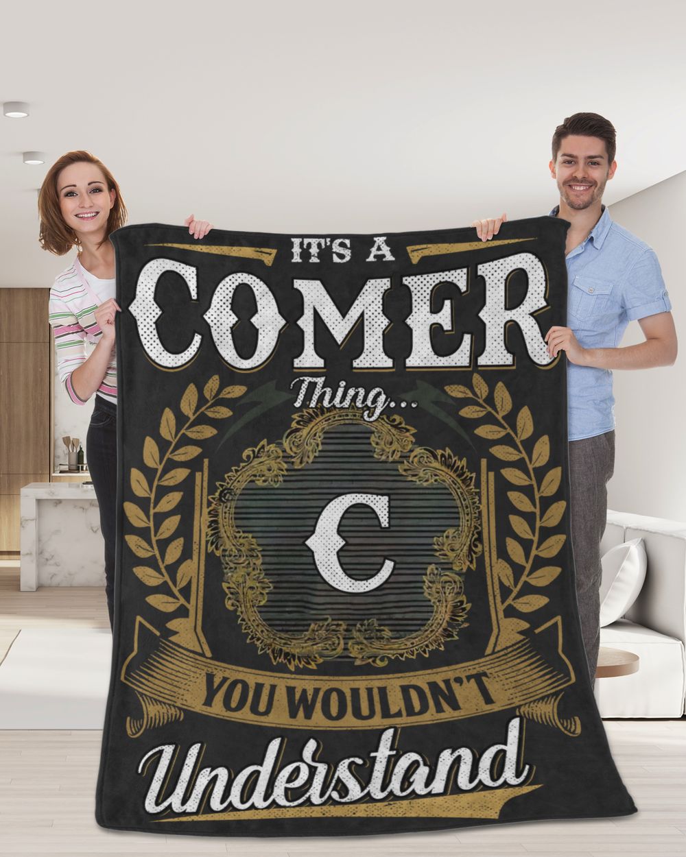 COMER-NT-B1 Cozy Plush Fleece Blanket (60x80in) black 60x80in