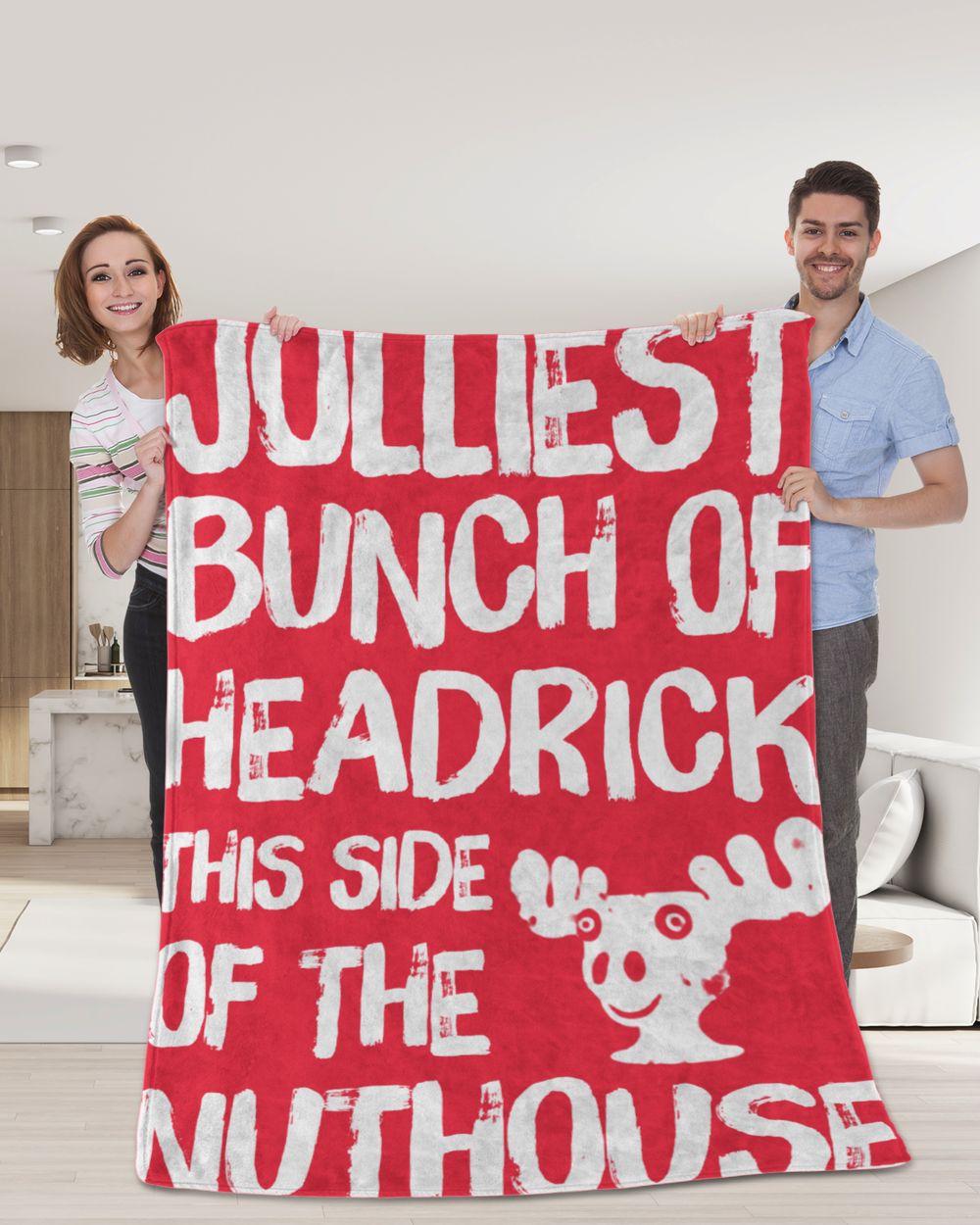 HEADRICK-NT-XM14-01 Cozy Plush Fleece Blanket (60x80in) red 60x80in