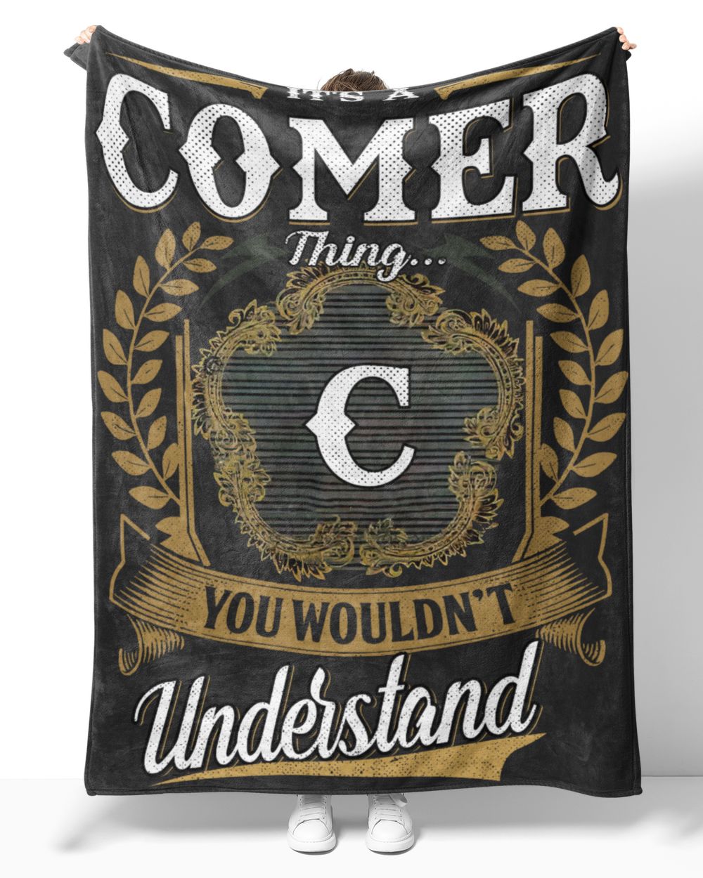 COMER-NT-B1 Cozy Plush Fleece Blanket (60x80in) black 60x80in