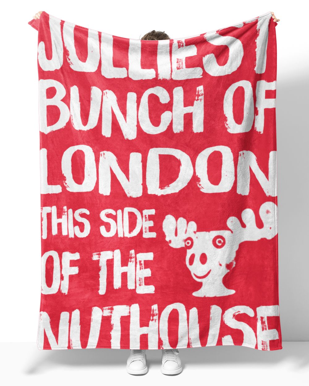 LONDON-NT-XM14 Cozy Plush Fleece Blanket (60x80in) red 60x80in