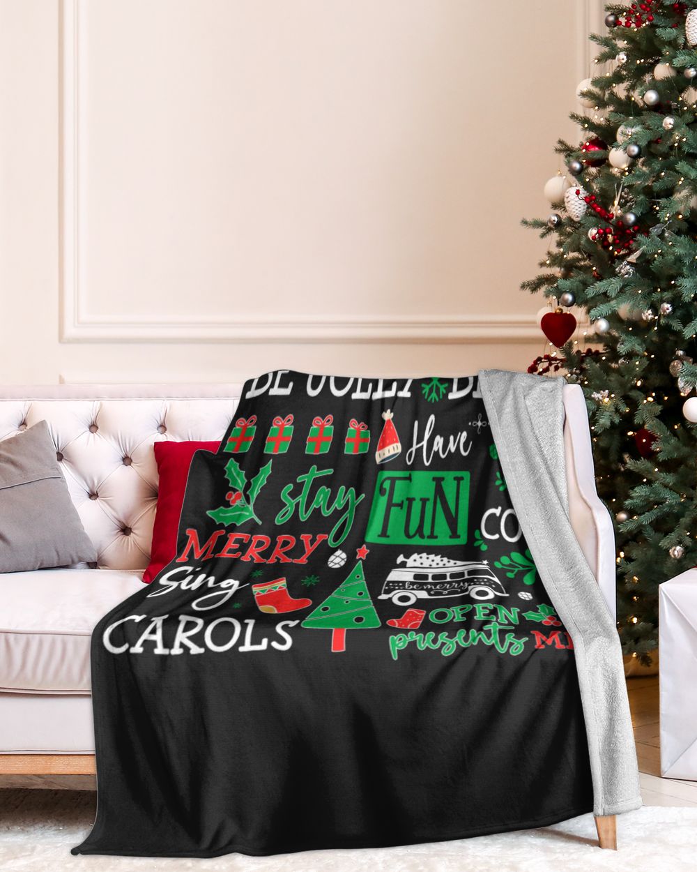 ROWAN-NT-XM10 Cozy Plush Fleece Blanket (60x80in) black 60x80in