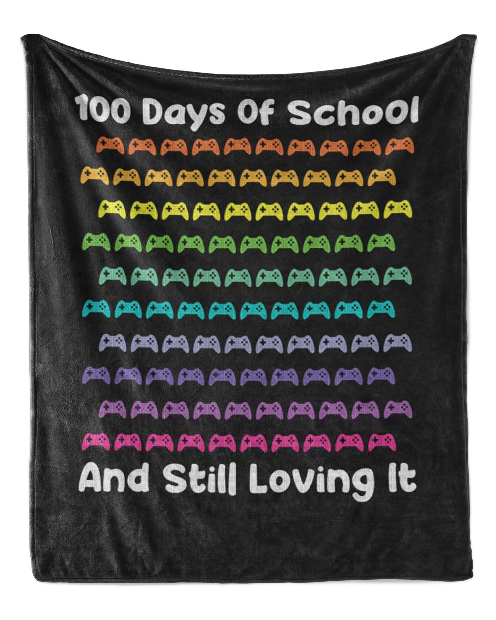 100 Days Of School T-Shirt100 Days Of School Gaming Gamer T-Shirt_by DARSHIRTS_ copy Cozy Plush Fleece Blanket (50x60in)