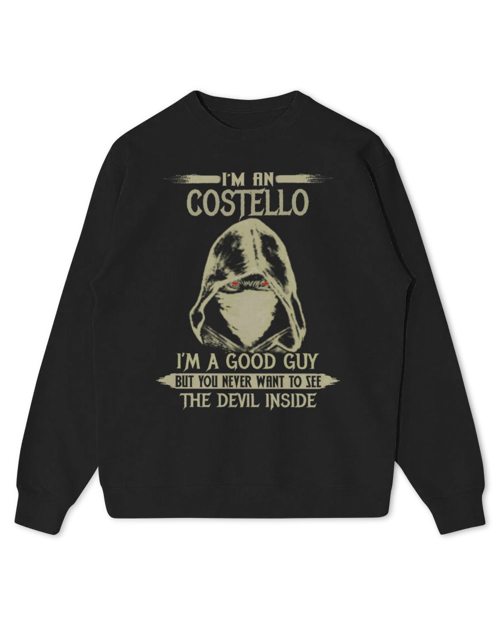 USL-75-Costello Kids Standard Sweatshirt black xs