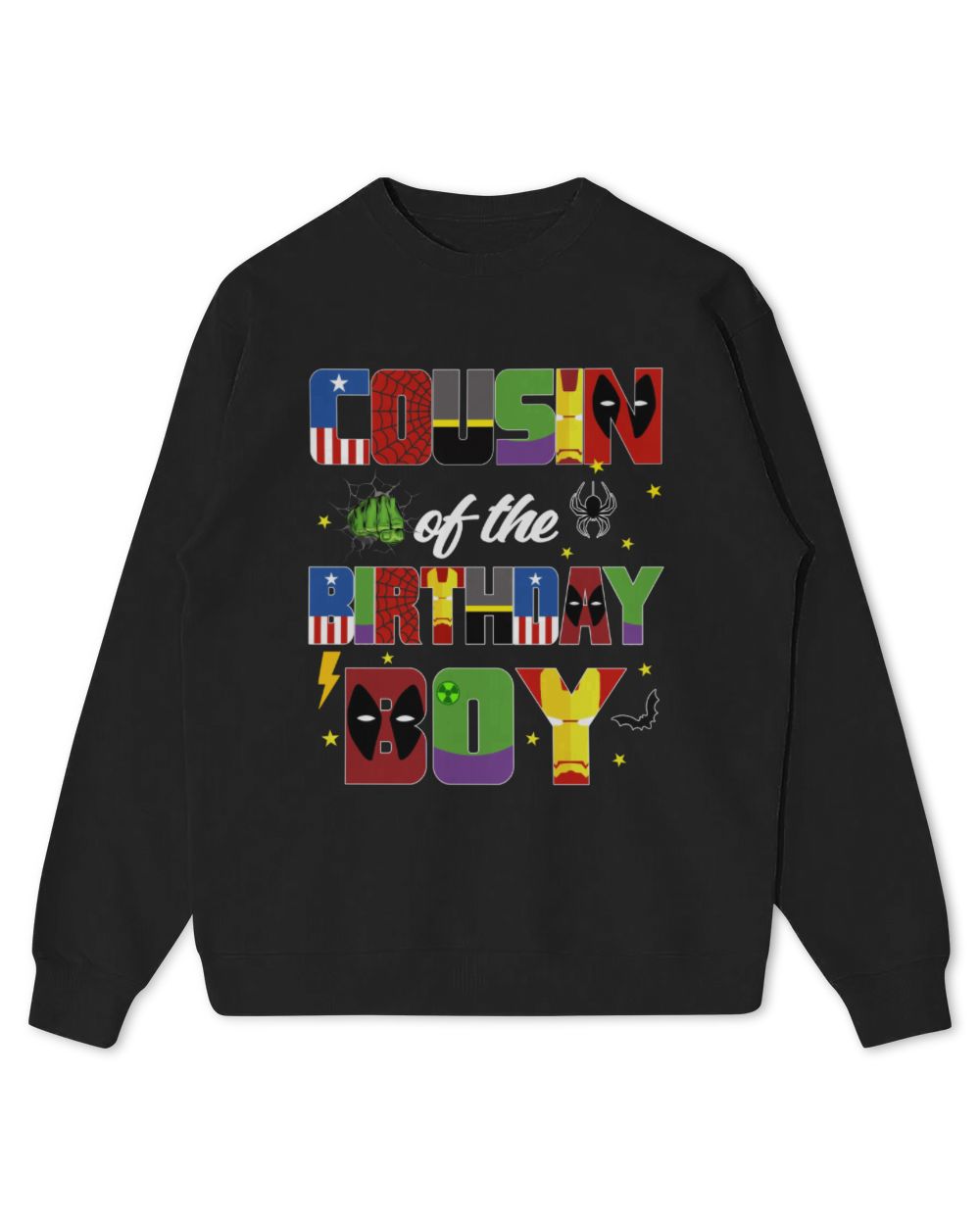 Cousin Of The Barbie Birthday Boy Kids Standard Sweatshirt black xs
