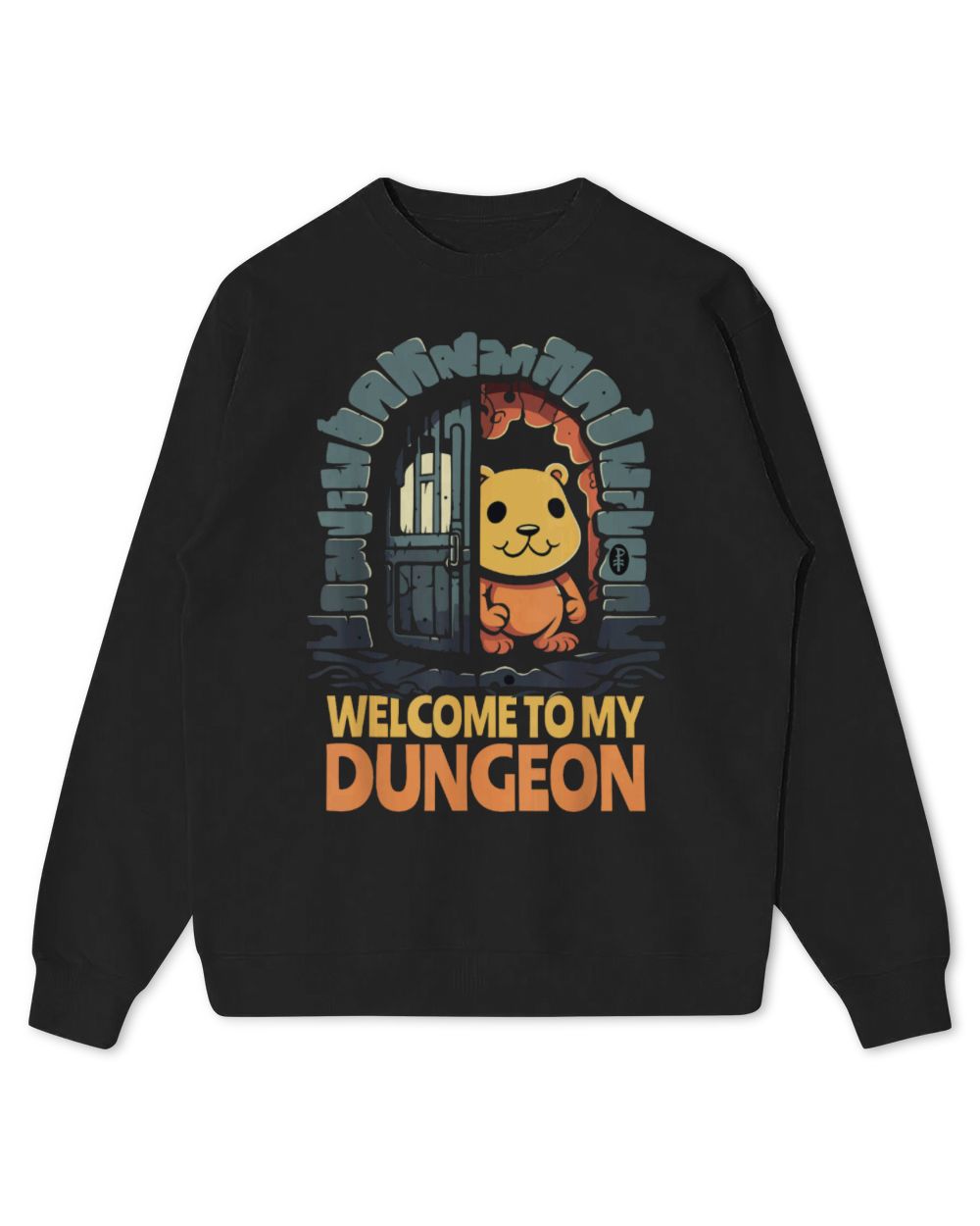 Hamster Pet Invitation from the funny hamster welcome to my dungeon Kids Standard Sweatshirt black xs