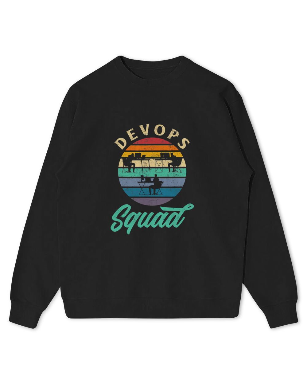 DevOps Engineer Cloud Computing Devops Squad Kids Standard Sweatshirt black xs