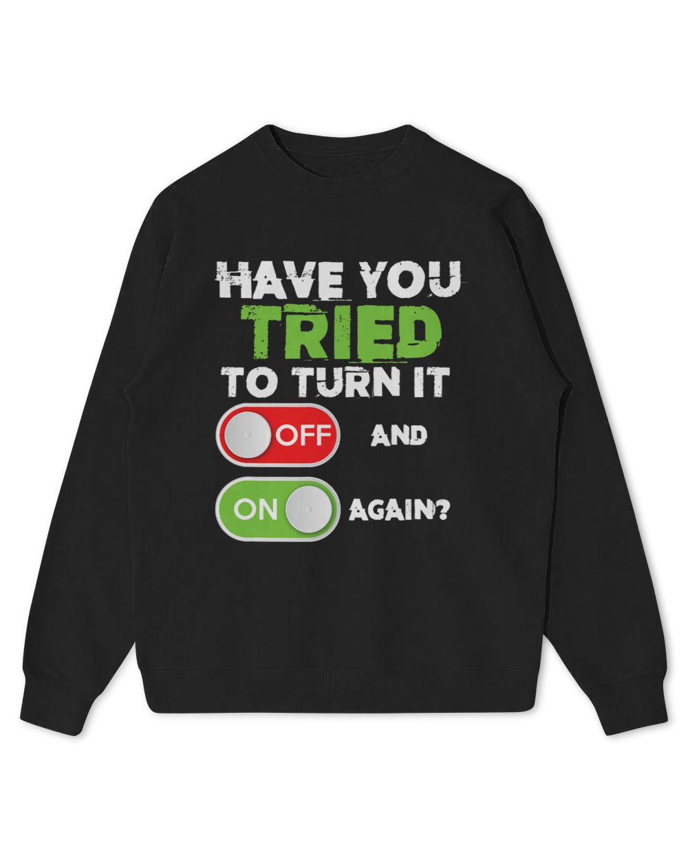 Funny Tech Support Customer Service Programmer Nerd Techie Kids Standard Sweatshirt black xs