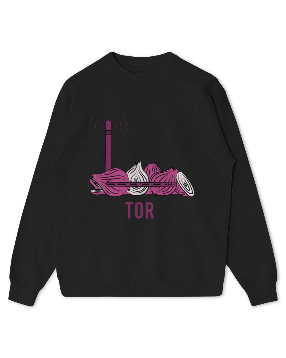 The Onion Router TOR Open Source Network Browser Project Kids Standard Sweatshirt black xs