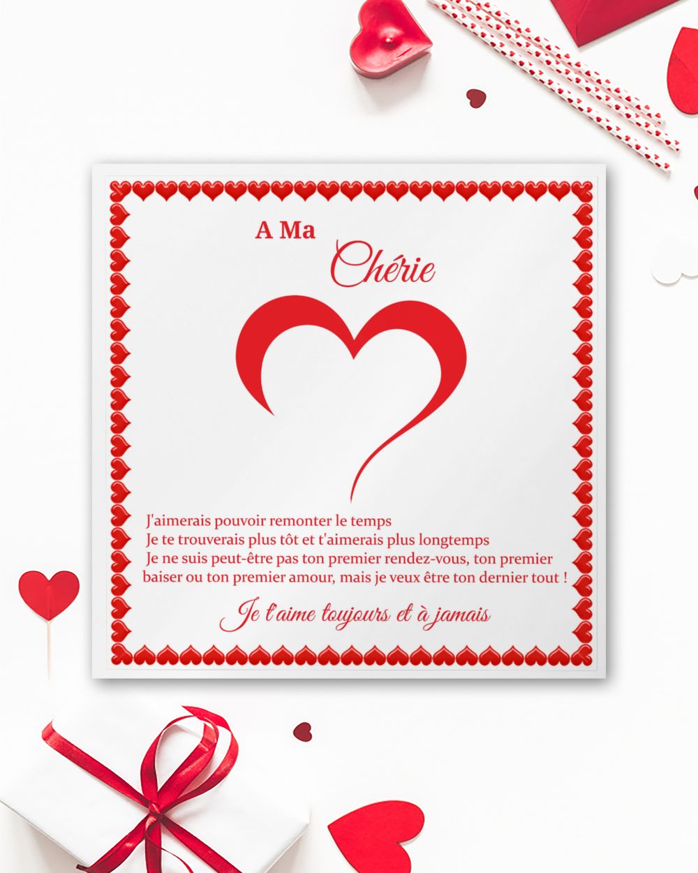 A ma Chérie Luxury Heart - Gold Plated 